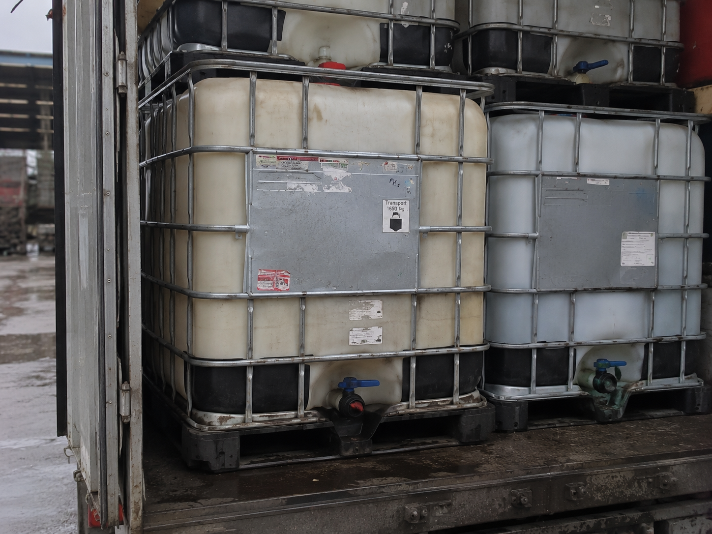 Repurposed tote — rain catchment
